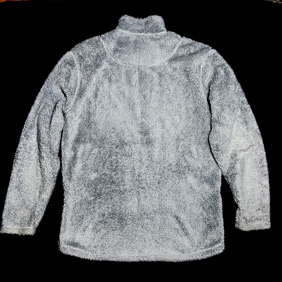 Lauren James Co. Sherpa Pullover. Gray. Zippers on Sides. Pockets. - Picture 3 of 8